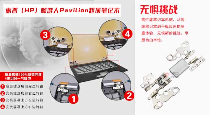 惠普公司批量采購天碩平板皮套轉軸